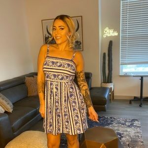 LOFT Mediterranean Flare Dress